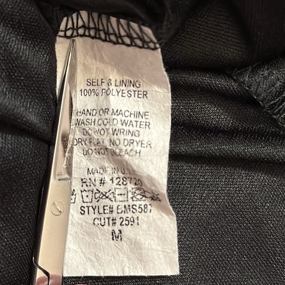 Blue Rain High Low Striped Wrap Lined Women’s M Polyester Midi Skirt Made in USA - Picture 8 of 8